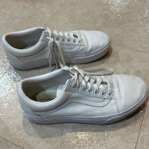 white platform vans